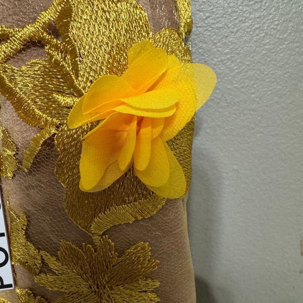 Dress the Population Sidney dress yellow gold size small NWT - Picture 11 of 11